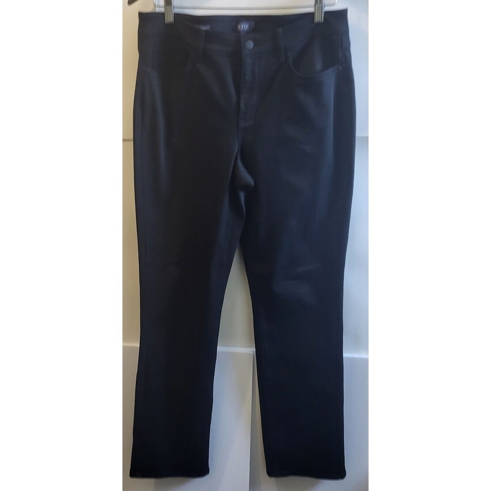 NYDJ, Black Fashionable Design, Marilyn Straight Legs Womens Jean's,  Size 12‎